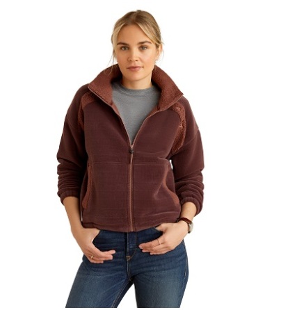 Ariat Lafayette Full Zip Swatshirt Marron