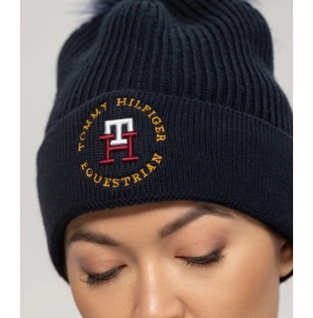 Tommy Hilfiger questrian Vancouver Pom Pom Beanie One Size