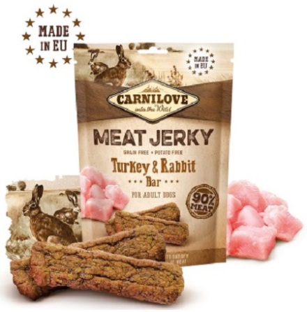 Carnilove Meat Jerky Turkey &amp; Rabbit Bar 100g