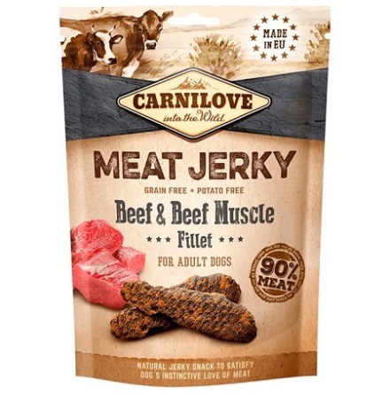 Carnilove Meat Jerky Beef &amp; Beef Muscle Fillet 100g