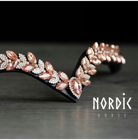 Nordic Horse Pannband Rosegold Leaves