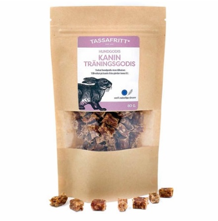 Tassafritt Kanin Naturligt Hundgodis 80g