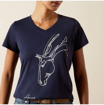 Ariat Hay Girl T-Shirt Navy